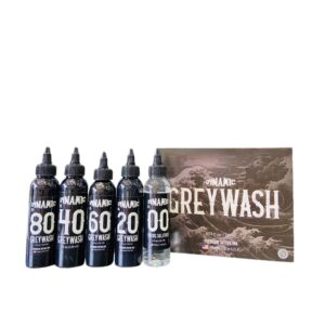 DYNAMIC TATTOO INK GREYWASH 4 OZ BOOTTLE SET+ DYNAMIC MIXING SOLUTION