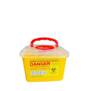NEEDLE TRASH CANYELLOW BOX SHARPS CONTAINER 3L