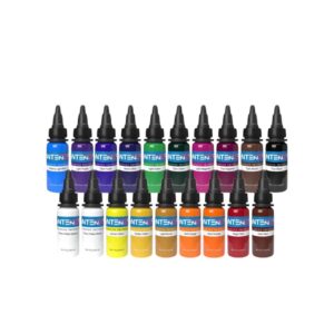INTENZE TATOO INK SET 19 BASIC COLORS 1 OZ