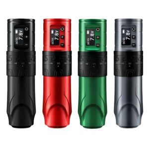 WIRELESS TATTOO MACHINE WITH RCA LNKONE 0.1V ADAPTER FOR PMU & SMP